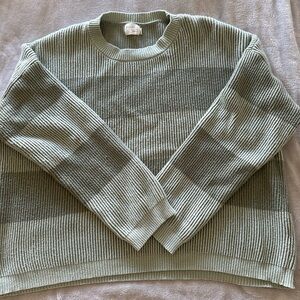 Women's Ribbed Sweater - Green